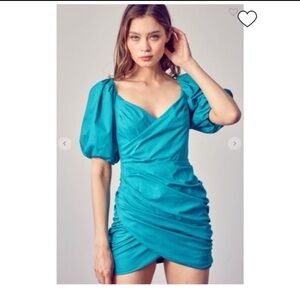 Vestique Teal Semiformal Dress